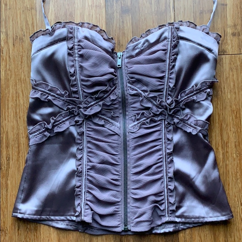 Bebe Satin Corset Top